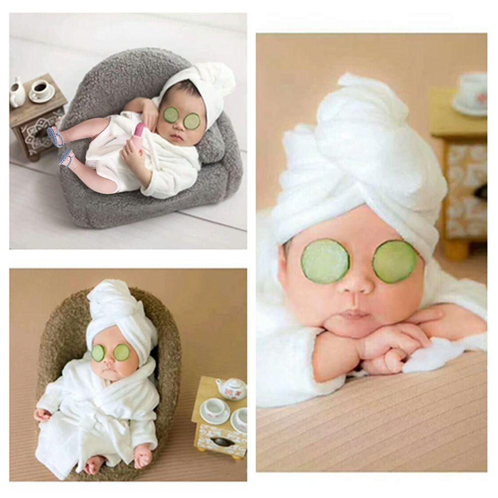 Photography Props Newborn Baby Bathrobes Slippers Photo Props Photo Shoot Accessories