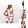 Piece Womens 2 Holiday Mini Playsuits Ladies Beach Summer Floral Shorts Print