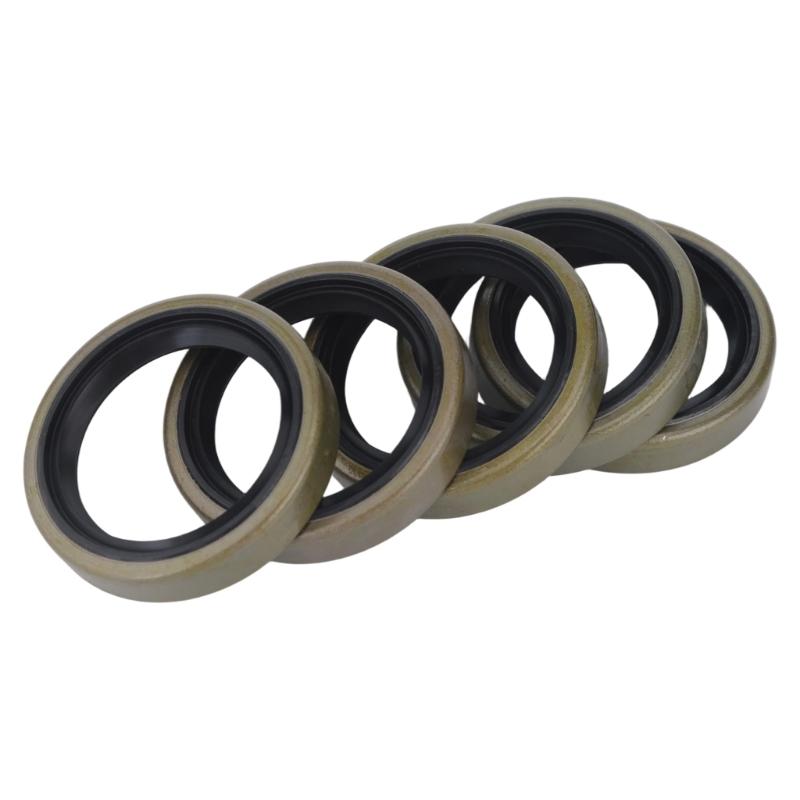 Trailer Wheel Seal Replacement, 5 Steel Frame Grease Seal Parts for Wheel Assembly Maintenance and Routine Service Tasks
