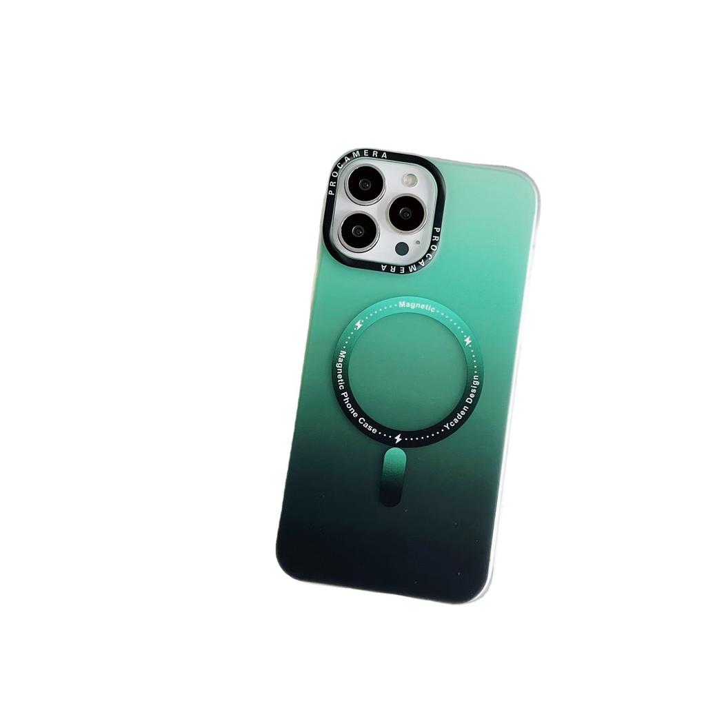 Applicable To IPhone16 Mobile Phone Case Matte Gradient Apple 15 Promax Anti Fall MagSafe Magnetic Protective Case