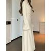 Mature and Innocent Style, Sexy Lace-up V-neck Dress for Women, New Autumn/winter Slimming Inner Layer, Spicy Girl Long Skirt