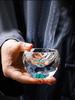 Creative Crystal Faceted Liquor Glasses  Vodka Whiskey Spirits Glasses Turquoise Scales Dispensers Home Sip Glasses Bar Utensils