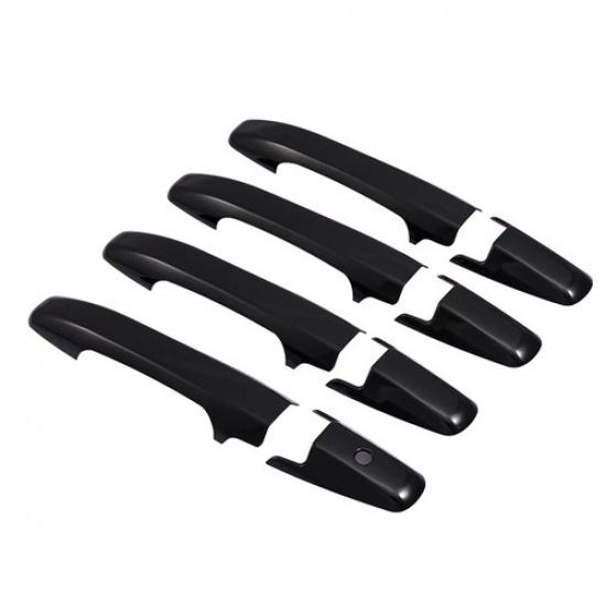 Glossy Piano Black Car Door Handle Bowl Cover Trim For Honda Civic 2006-2011