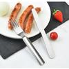 Tragbares Geschirr, Edelstahl, Messer, Gabeln, Löffel, Mehrzweck-Reise-Steakmesser, Cutter