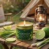 Lemongrass Scented Candle for Garden Patio - Aromatherapy Candle for Outdoor Use
