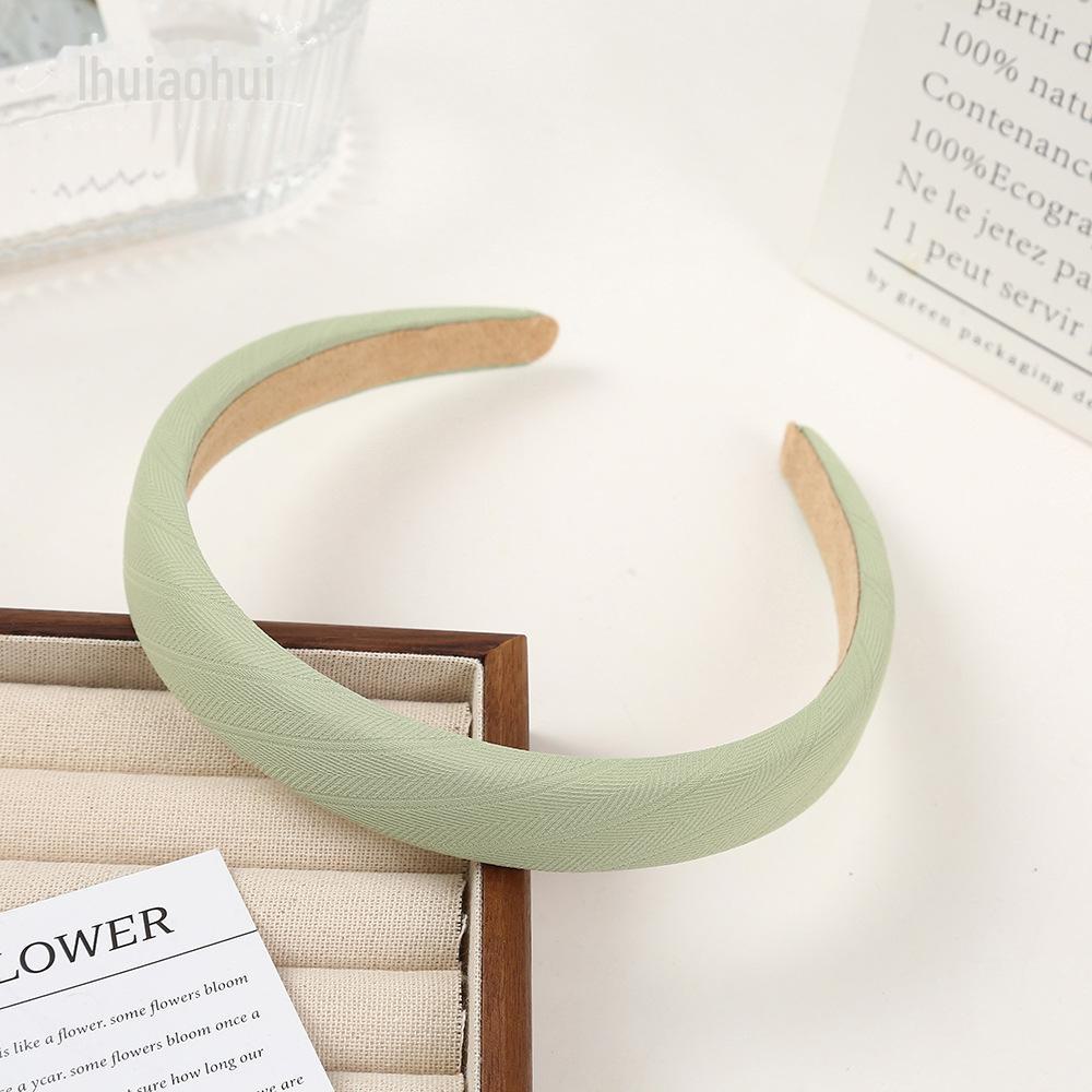 Korean Style Wide Brim Headband: Summer Solid Color Hair Accessory for Women