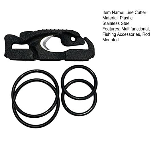 1 Set Fishing Multitool with Rod Mounted Line Cutter Hook Keeper Anti-Tangle Tackle Change Secure Weight Multifunctional Tool Fishing Accessories