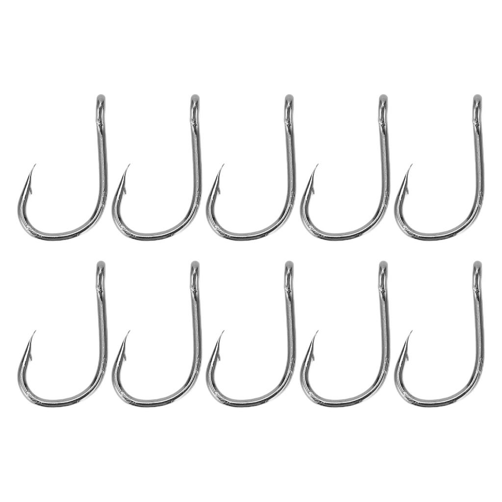 50 Bucăți Cârlig de Pescuit pentru Iseama Oțel Carbon Înalt Cârlig de Pescuit Tip Ghimpat pentru Activitate în Aer Liber Tip 7#
