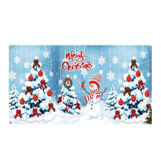Christmas Garage Door Cover Large Christmas Banner Backdrop Decoration for Indoor Outdoor Garage Door Gate Party Wall Decor