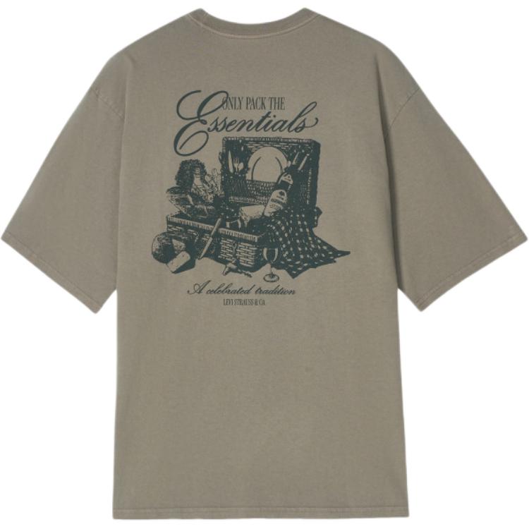 

Levi s Men s Half-Sleeve Graphic T-Shirt Vintage Khaki A5805-0058 M