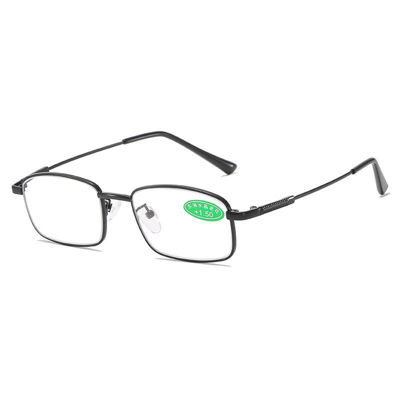 HD Anti-Scratch Memory Titanium Crystal Glasses: Comfortable Unisex Reading Glasses for Middle-Aged and Elderly