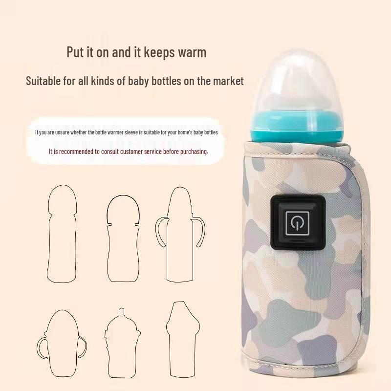 Isolierter Babyflaschenwärmer Kinderwagentasche - Tragbare Hülle mit konstanter Temperatur für Ausflüge