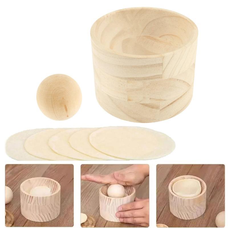 Wooden Handmade Round Dumpling Maker The Ultimate Tool For Pressing Dumpling Wrappers Quick Dumpling Wrapper Maker
