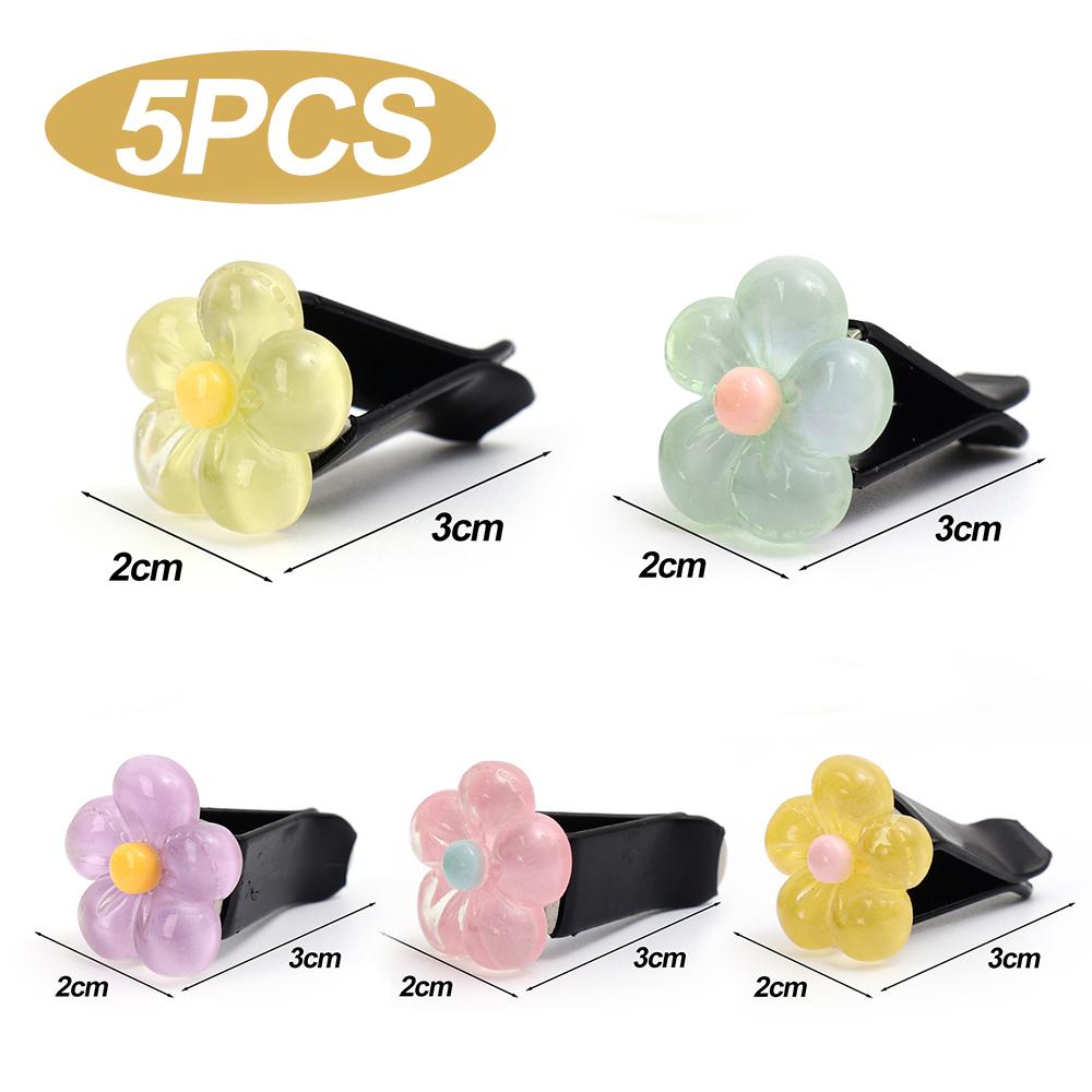 New Car Air Conditioning Vents Creative Ornaments Colourful Crystal Daisy Shape Handmade DIY Resin Accessories Auto Interiors