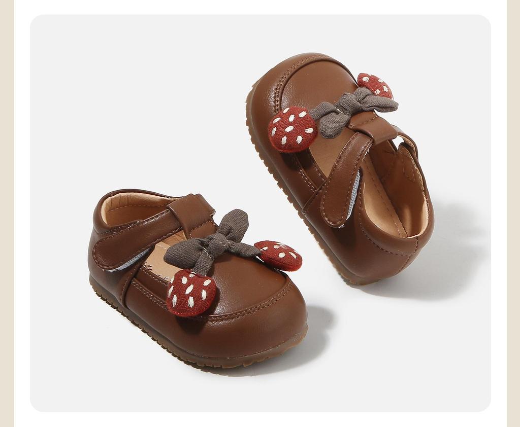 Frühling 2026 Lauflernschuhe Prinzessinnenschuhe: Süß, Leder mit weicher Sohle, rutschfest, koreanischer Stil.