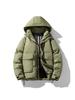 Men's 2025 Winter Down Jacket with Velvet, Hooded, Plus Size, Loose Fit for Teens and Students