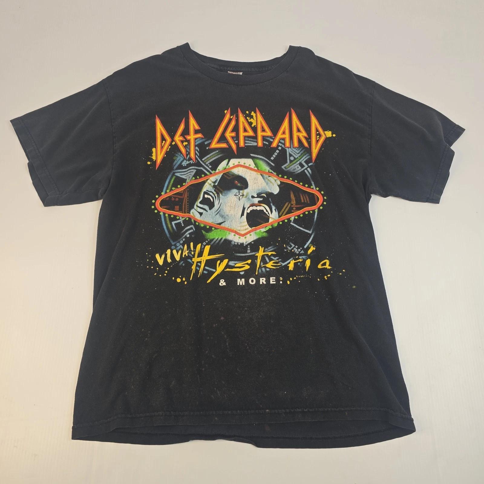 Def Leppard Hysteria Tour Concert 2013 Viva Las Vegas Black UR037 FREE SHIPPING S