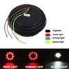 16 Led Car Round Amber Red Taillights Rear Stop Brake Running Reverse Lamp