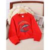 Kids Sweatshirt ,Swordfish Leaping Water Wave Logo Crew Neck Fashion Sweatshirt, Autumn and Winter Top, Children's Sweatshirt