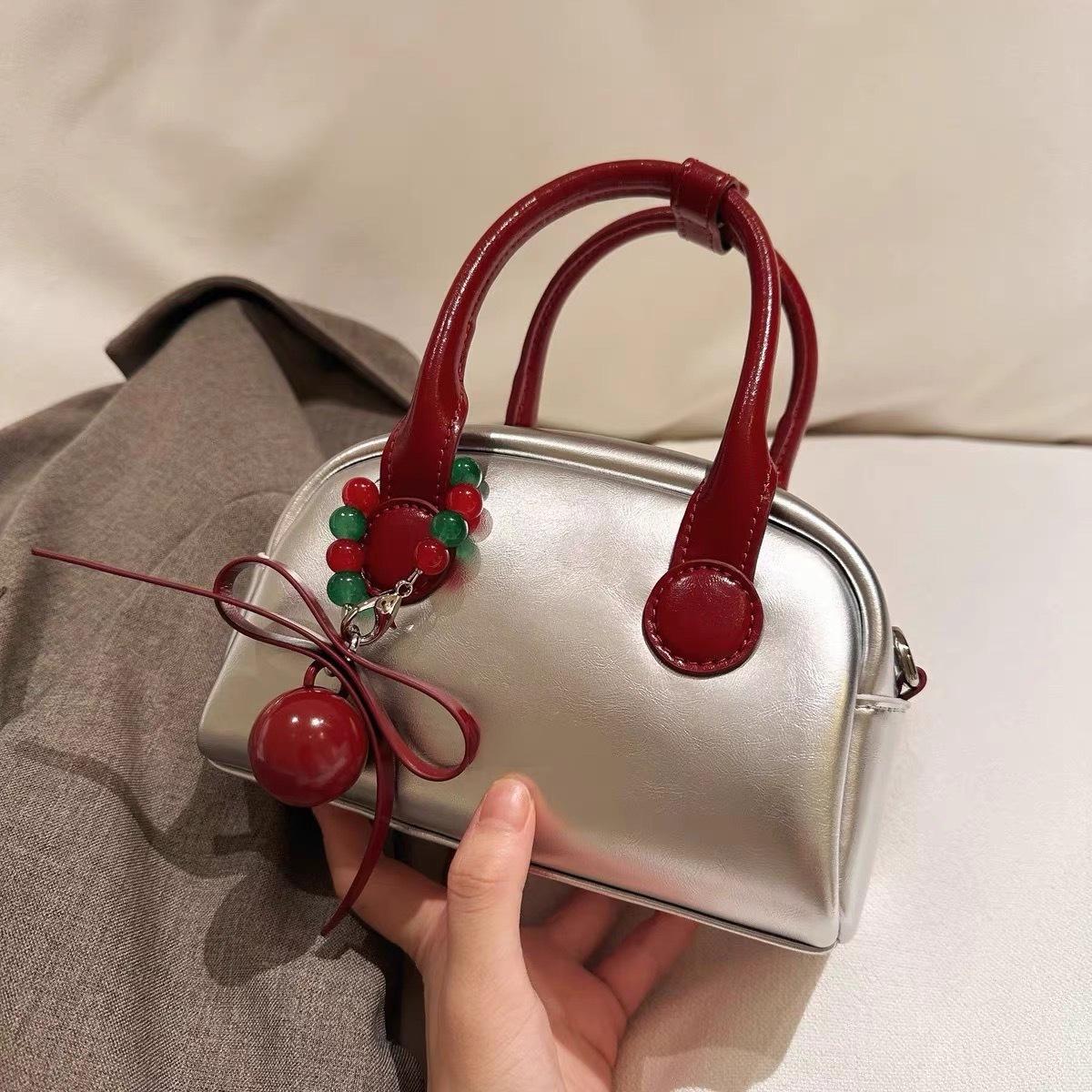 

Niche Design Midsummer Overture Pillow Bag Women S Textured Handbag One Shoulder Crossbody Bag Women красный