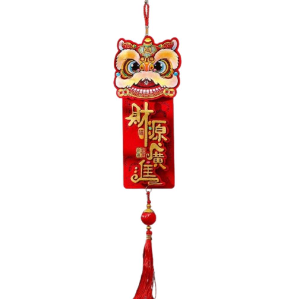 Chinese Style New Year Lion Dance Pendants Spring Festival Hanging Couplet  Wedding Celebration