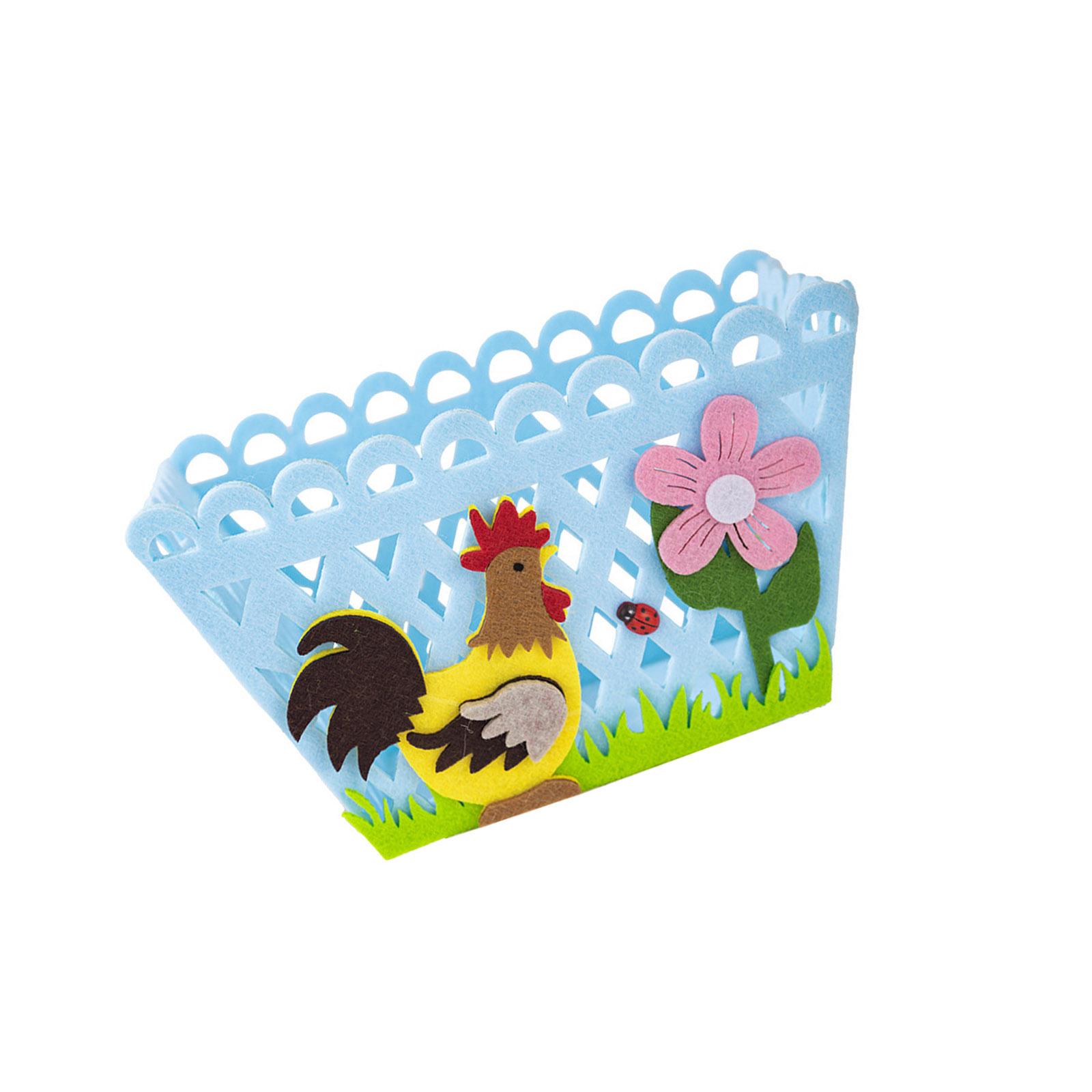 

Красочный петух, пасхальный подарочный пакет, забавная корзина для хранения яиц и конфет, идеально подходит для пасхальных праздничных принадлежностей