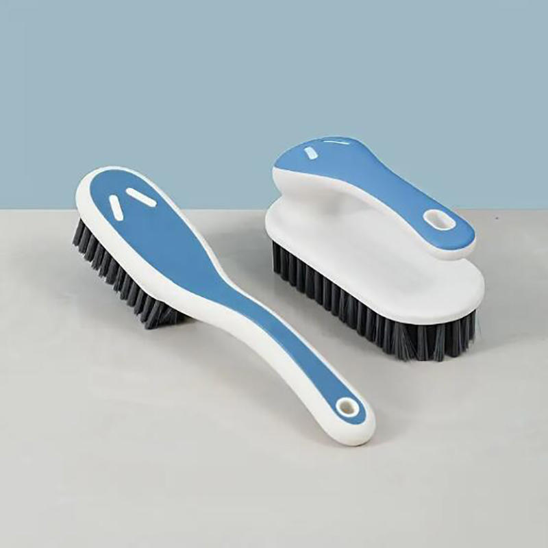 Multi-purpose Bathroom Shoe Brush + Clothes Cleaning Brush Set Household Simple Contrast Color Laundry Scrubbing Brush
