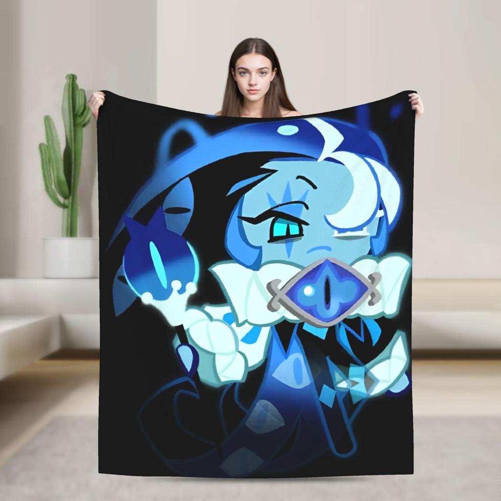 Cookie Run Kingdom Fleece Blanket  Novelty Throw Blanket for Bed Sofa Couch 200x150cm Quilt