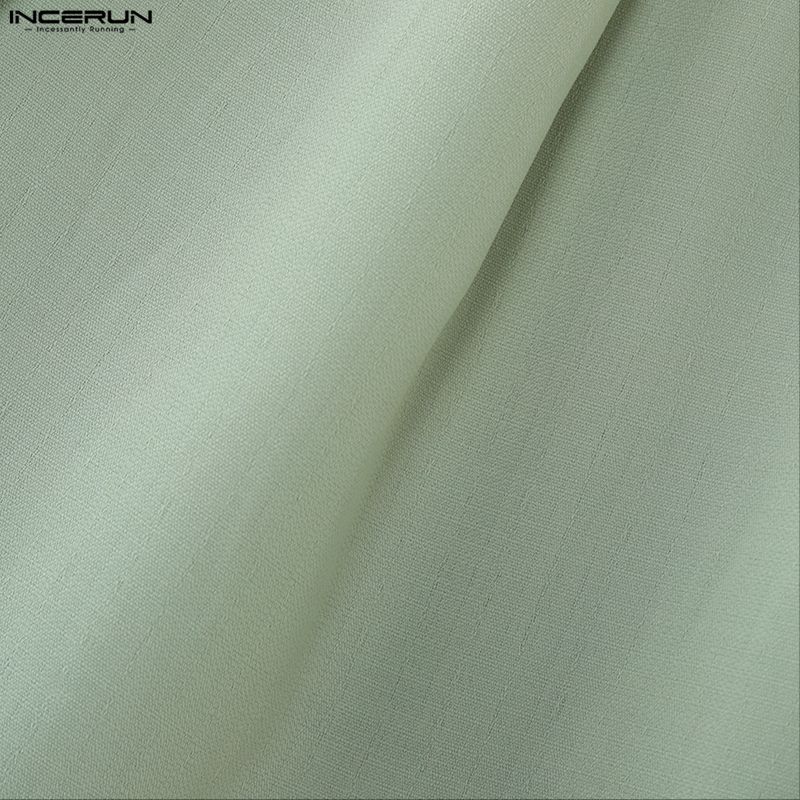 INCERUN Sommer Herren Elastischer Bund Lässige Lockere Halbhosen Shorts