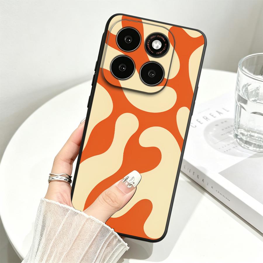 Black Dot Grid Case for Motorola G96 G22 G51 G73 G50 G53 G30 Edge 70 50 40 20 Pro 30 Lite S30 G71 G60s Phone Cover G32 G85 G86