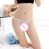 Sexy Women Solid Color Honeymoon G-String Heart Shape Underwear Thong Panties Low Waist Briefs