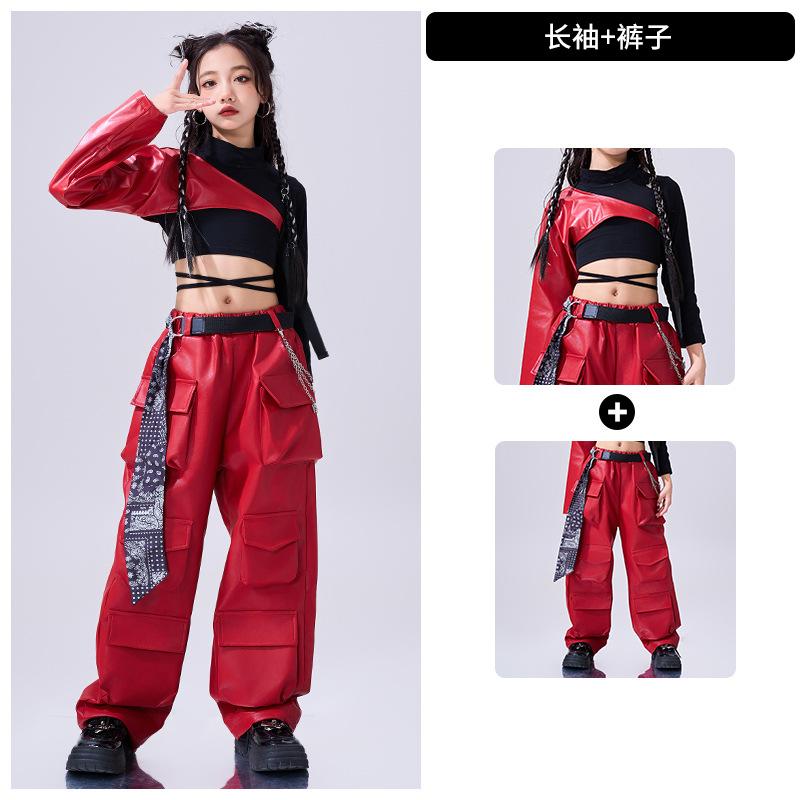 Neujahrstag Street Dance Kinder Trendige Kleidung HipHop Performance Kleidung Jungen HipHop Cool Gutaussehend Mädchen Jazz Dance Kleidung Modisch