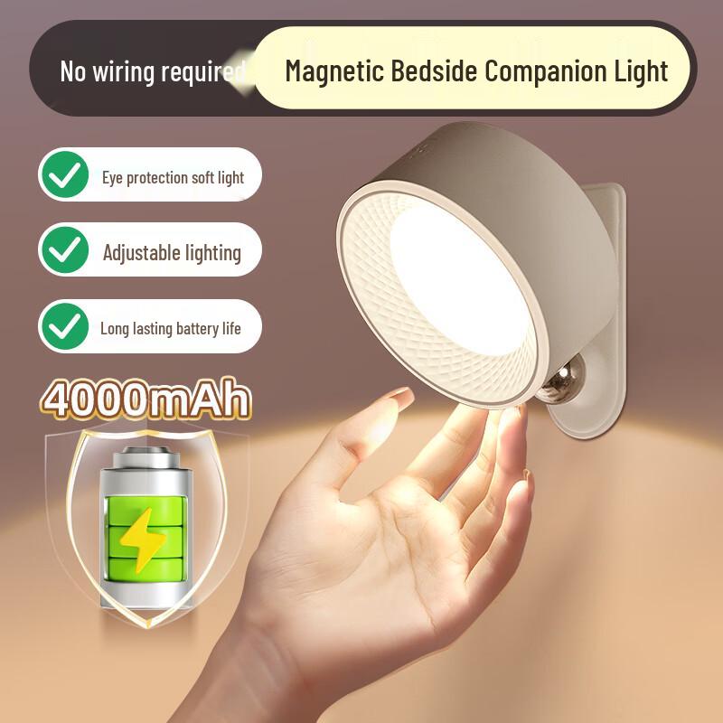 Magnetic Rechargeable Bedside Reading Lamp
