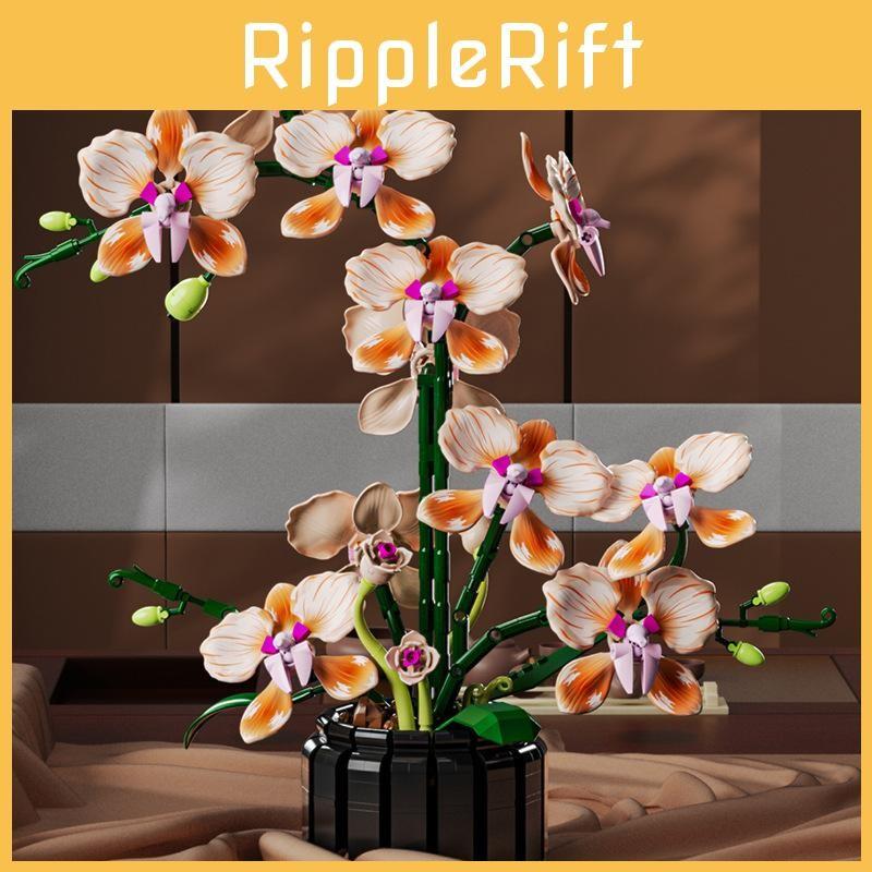Orchid Plant Simulated Model Kit With Abs Material For Enthusiasts Collector And