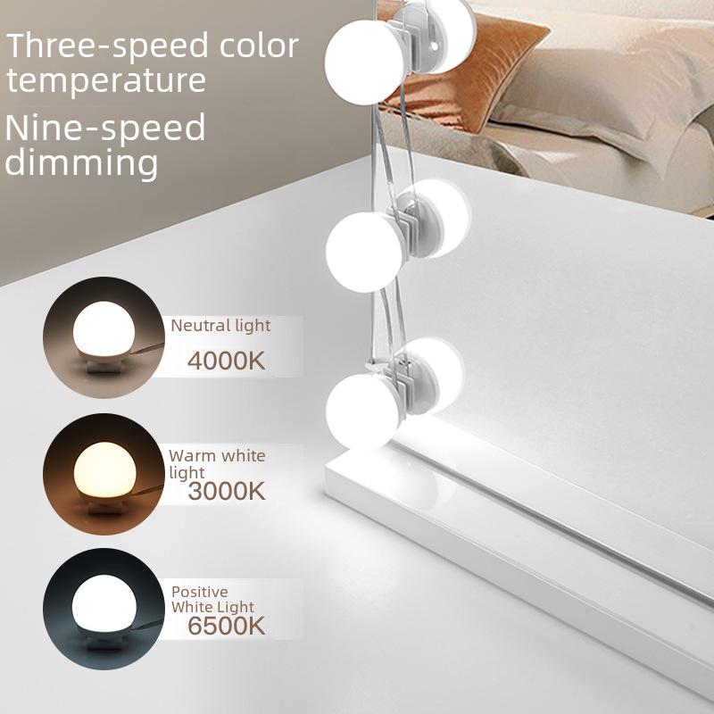 USB Trójkolorowa Ściemniana Żarówka Lustra Hollywood