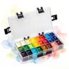 Watercolor Palette Box Leakproof Sealed Moisturizing 24/36 Grid Artist Paint Palette for Plein Air