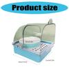 Pet Bird Bath Tub Transparent Bathing Tub Parrot Bathtub Parrot Shower Box Bathtub with Bottom Drawer