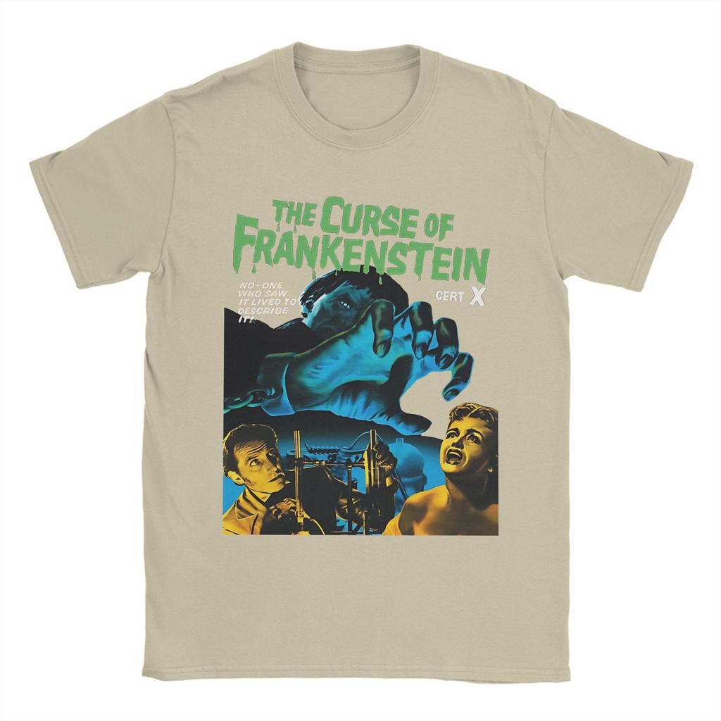 Men Women's The Curse of Frankenstein T Shirt Pure Cotton Clothes Funny Short Sleeve Round Collar Tee Shirt 4XL 5XL 6XL T-Shirt