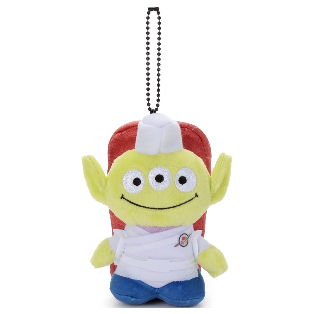 

TAKARATOMY A.R.T.S. Pixar Character Toy Story 30th Anniversary Ball Chain Mascot Alien Sushi Chef (Tuna) Plush Toy, Approximately 12cm Tall