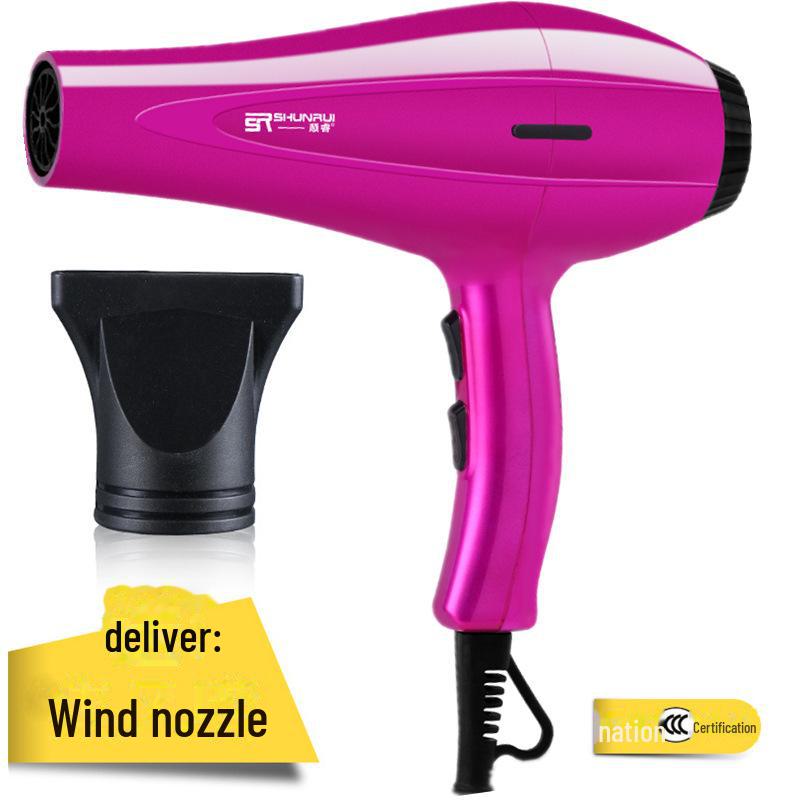 

Фен высокой мощности Shunrui: Салонное качество, горячий и холодный воздух, удобная конструкция для домашнего и парикмахерского использования.