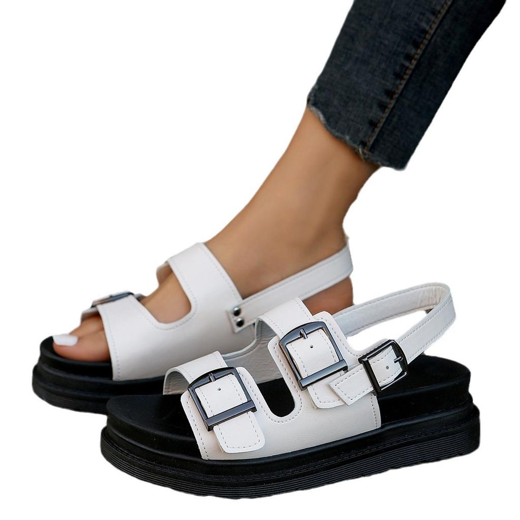 Platform Sandals Women's Summer 2024 New Fairy Style Versatile Fashion Internet Celebrity Explosion Beach Roman Shoes Outside