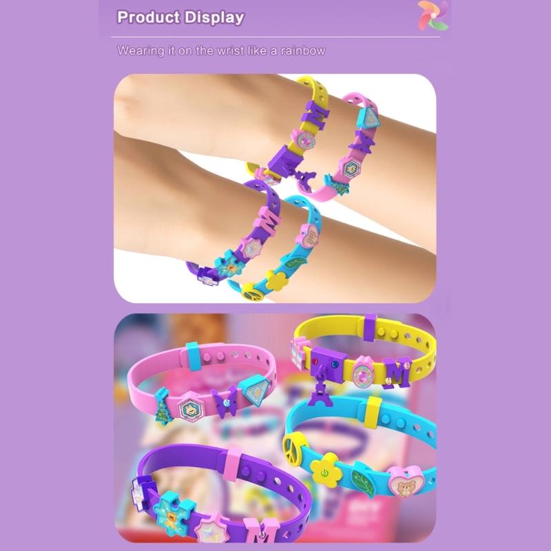 Kids Art Craft Set For Ages 5-12 Years Old Educational DIY Bracelet Making Toy With Beads Charms