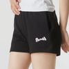 Puma Solid Color Running Training Mid Waist Casual Shorts Women Shorts Black 628042-01