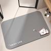 Diatom Mud Washable Bathroom Mat - Non-Slip, Water-Absorbent Cartoon Design for Sink, Toilet & Doorway