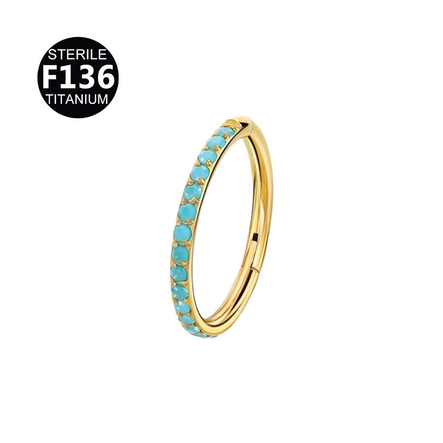 Titanium Rhinestone Nose Ring/Earring (6-12mm)