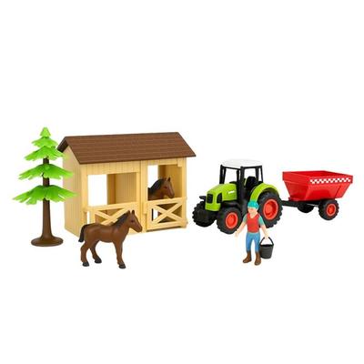 Játék - Az én kis istállóm - 7 darabos - Hangos és világító traktor - 3 éves kortól gyermekeknek