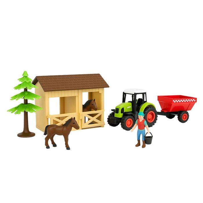 Jouet - Ma Petite Écurie - 7 Pièces - Tracteur Sonore et Lumineux - Pour Enfants à Partir de 3 Ans