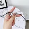 Mode Retro Metall runder Rahmen Anti Blaulicht Brille Frauen Computer Gaming Augenschutz klassische Brille schlichte Brille