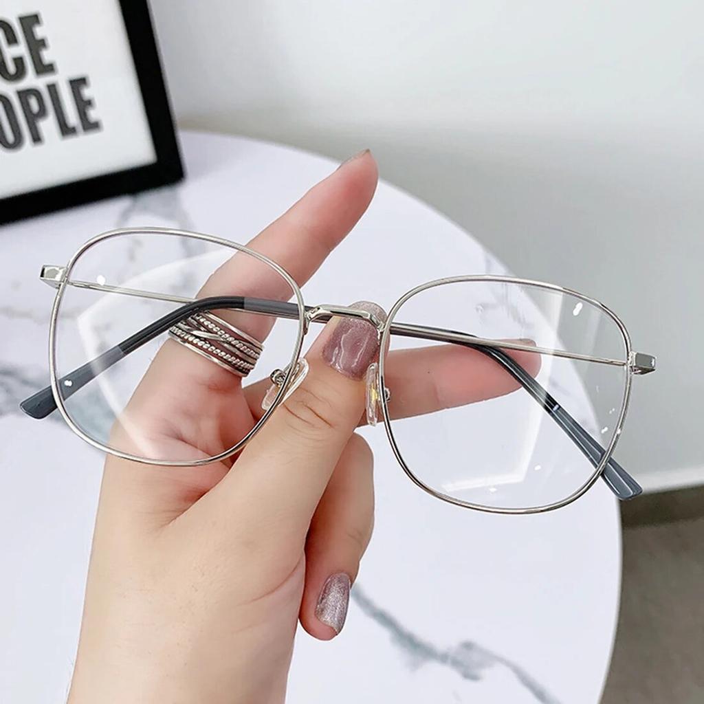 Mode Retro Metall runder Rahmen Anti Blaulicht Brille Frauen Computer Gaming Augenschutz klassische Brille schlichte Brille