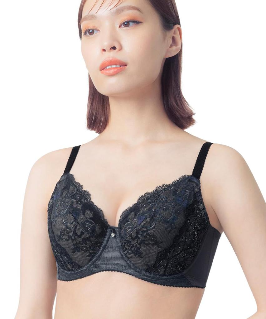 Wing Lesiage Full Cup 6000 Smaller Slimming Size F85 Wing/Wacoal Bra, Series, Bust, Sides, Women's, PB6001,